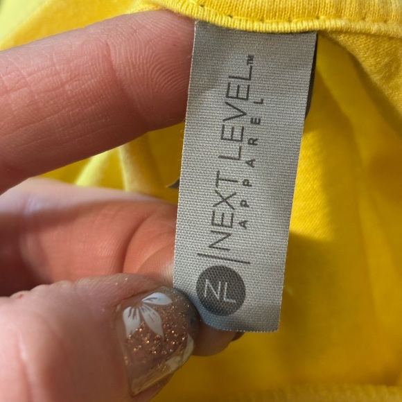 Pacifico Cerveza Beer Next Level Apparel Yellow Graphic Tee - Picture 3 of 6